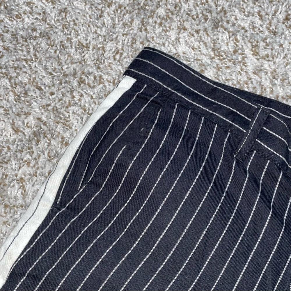 ORO LOS ANGELES Tailored Black & White Striped Pants Size 30 - Picture 4 of 9
